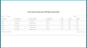 Invoice System Using Jquery PHP Mysql and Bootstrap - 1