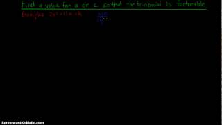 Celebrity Factoring Trinomials - Finding Unknown Coefficients Net Worth