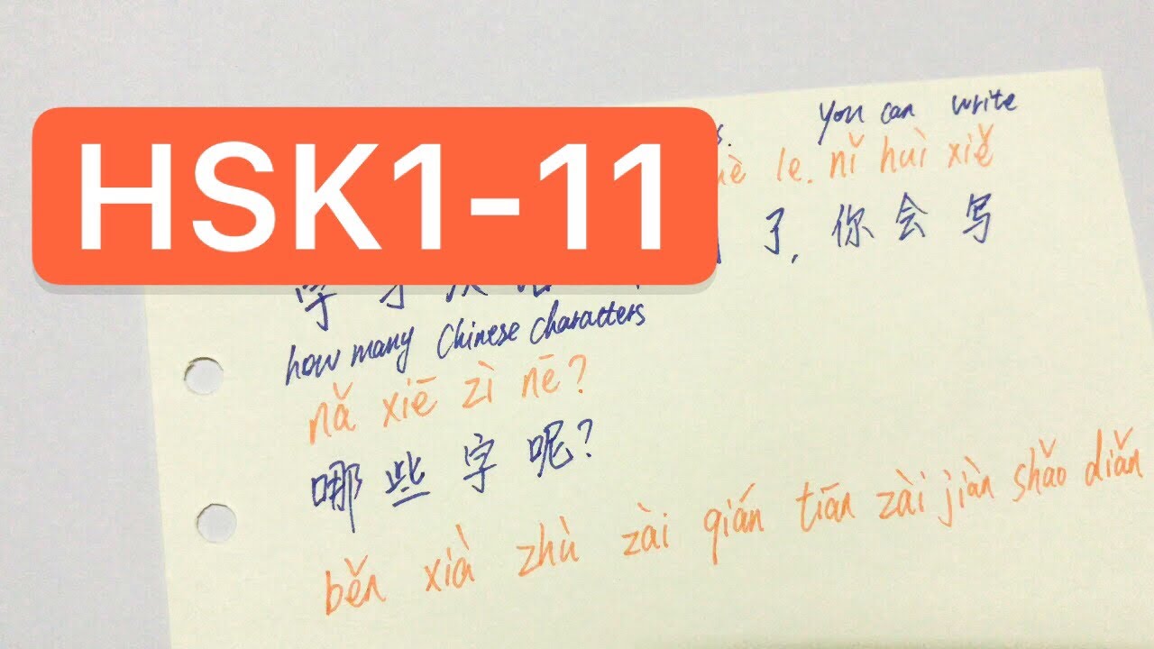 Chinese handwriting | HSK1 Vocabulary in short sentences | DAY 11