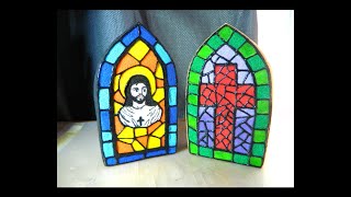 Stained glass windows Easter squishy tutorial!