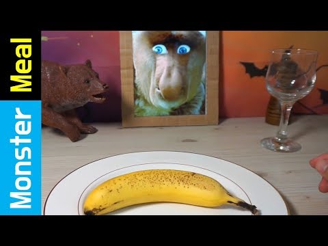 Banana & frame [Fictional Video] | Monster Meal ASMR Eating Sounds | Kluna Tik style