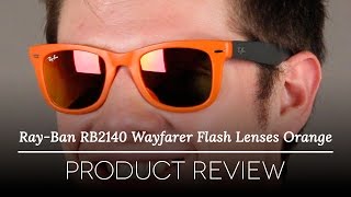 ray ban folding wayfarer flash lenses
