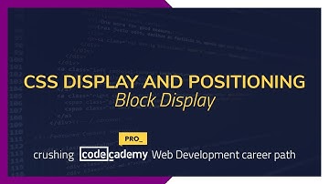 Crushing Codecademy PRO WEB DEVELOPMENT career path Challenge - Block Display