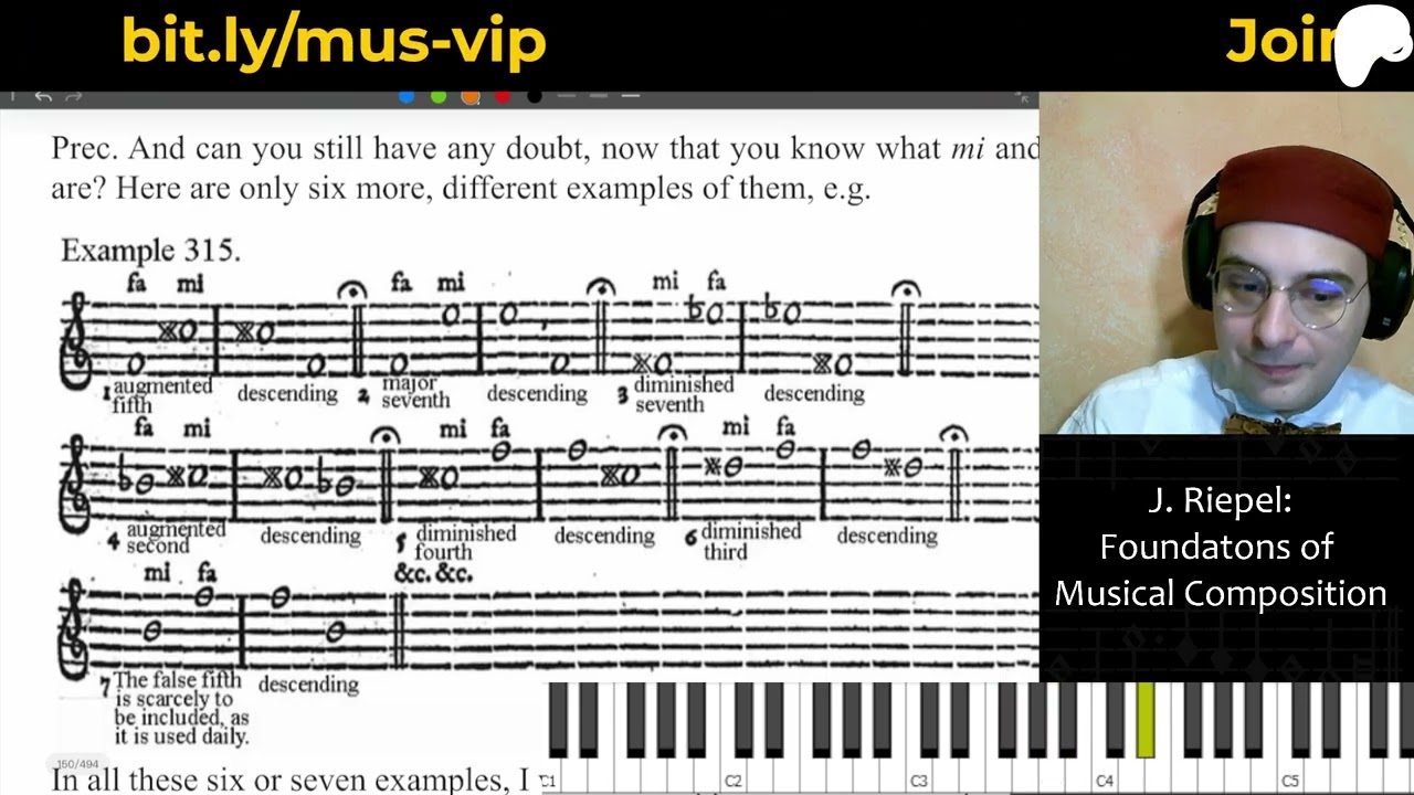 Riepel 32 - Fa Mi and Mi Fa in Diminutions and Passages