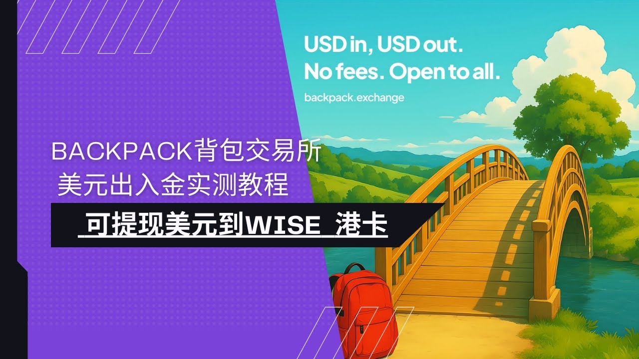 背包Backpack交易所美元出入金教程| 提现USD电汇到Wise | 背包交易所支持港卡法币充值提现- YouTube