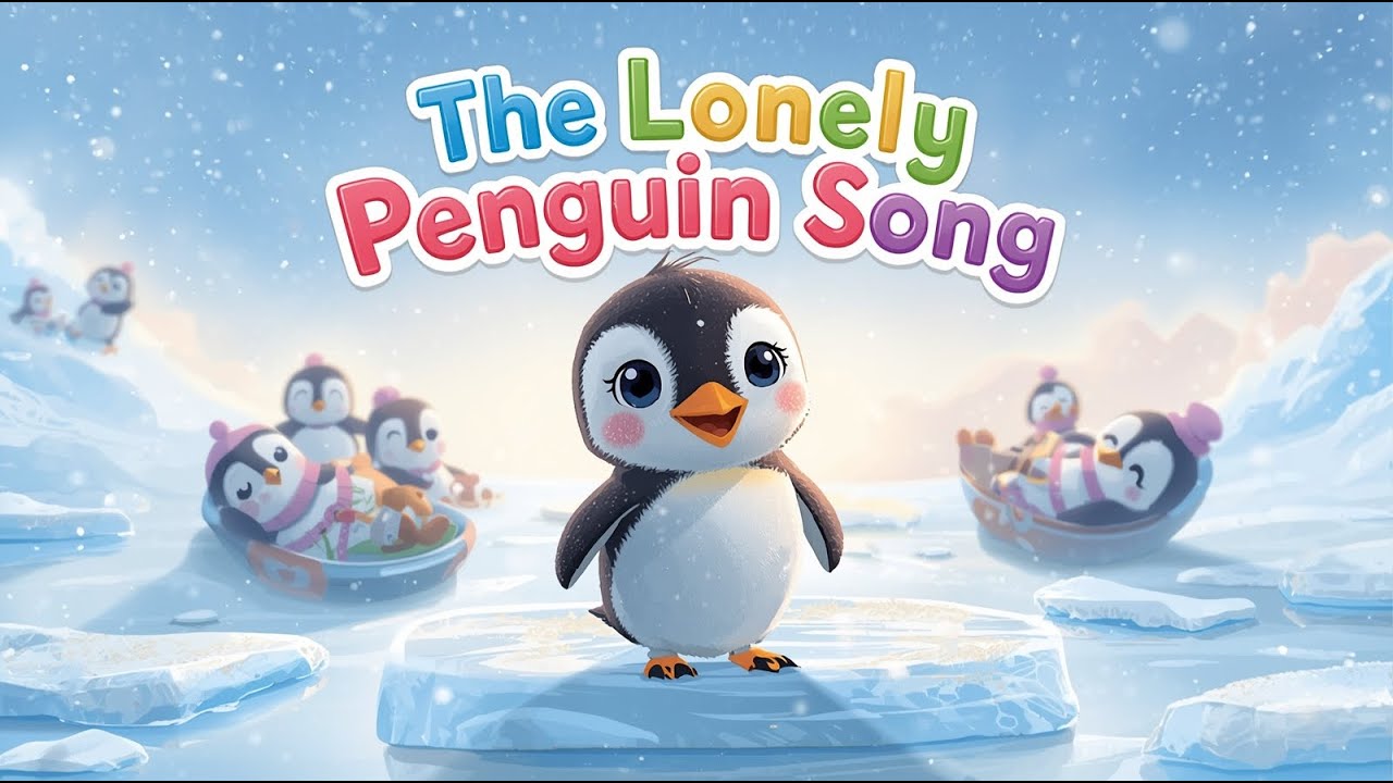 The Lonely Penguin Song | Cute & Heartwarming Kids Nursery Rhyme