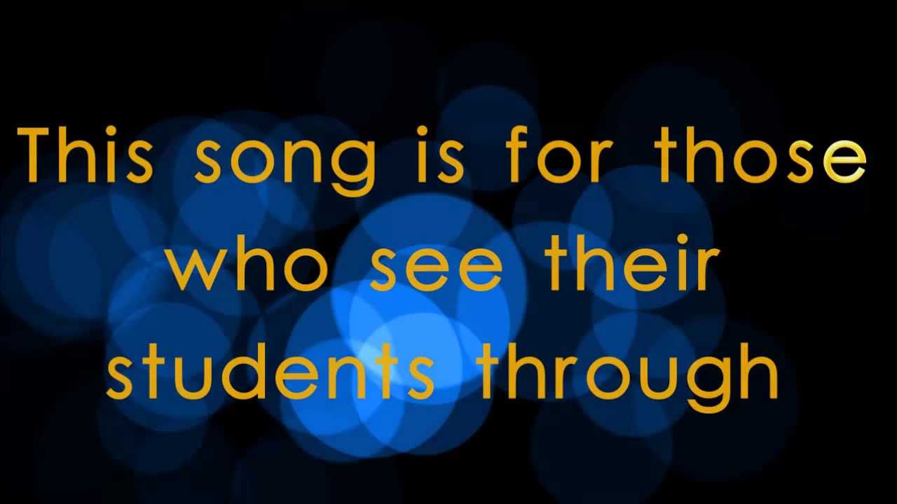 LYRICS You Have Made A Difference   A Teacher appreciation song