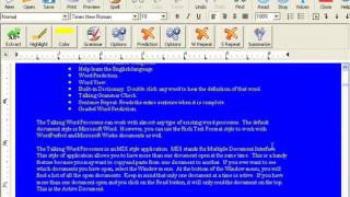 Talking Word Processor Intro Tutorial