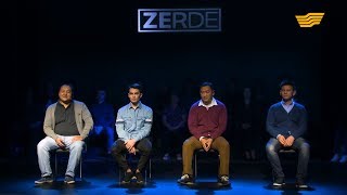 Нурлан Кожамбердиев, Андрей Гуляев, Айдын Таиров, Даурен Хасанов. Интеллектуальное шоу «Зерде»