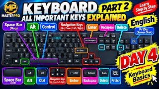 Keyboard ⌨️ lmportant Keys Part-2 | Spacebar, Enter, Backspace, Delete, PrtScr | English