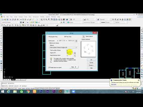 Auto CAD Array Command Bangla Tutorial