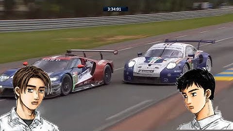 Le mans but Takumi Fujiwara is Ford and me (Shinji Inui) is Porsche and it fits really well