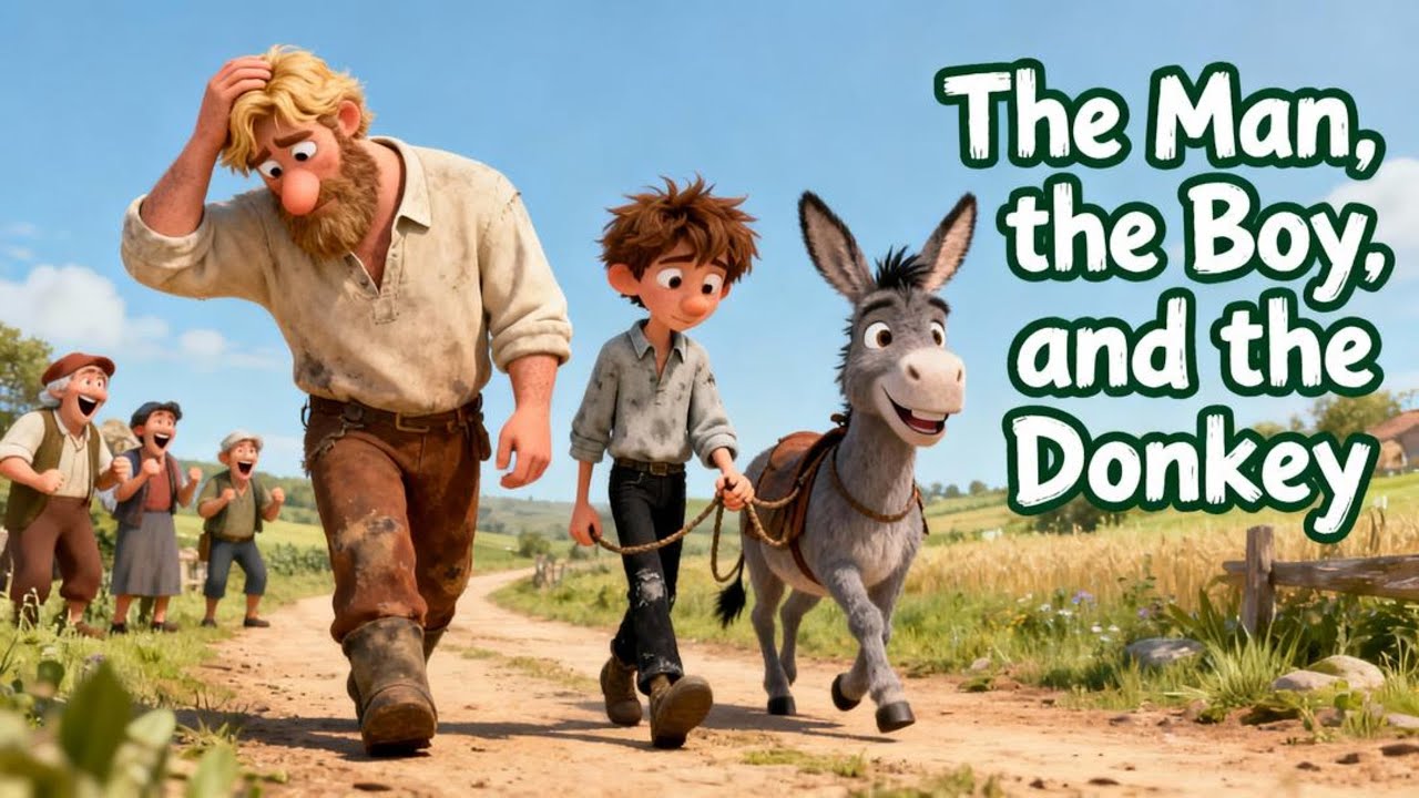 The Man, the Boy, and the Donkey🫏| Aesop's Fables | Short Stories for Kids | Fabulous Fables