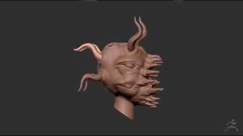 Zbrush Build Alien Model Turntable
