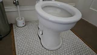 1915 W&F Wilson Company toilet on a Low 1935 Standard Modernus Tank