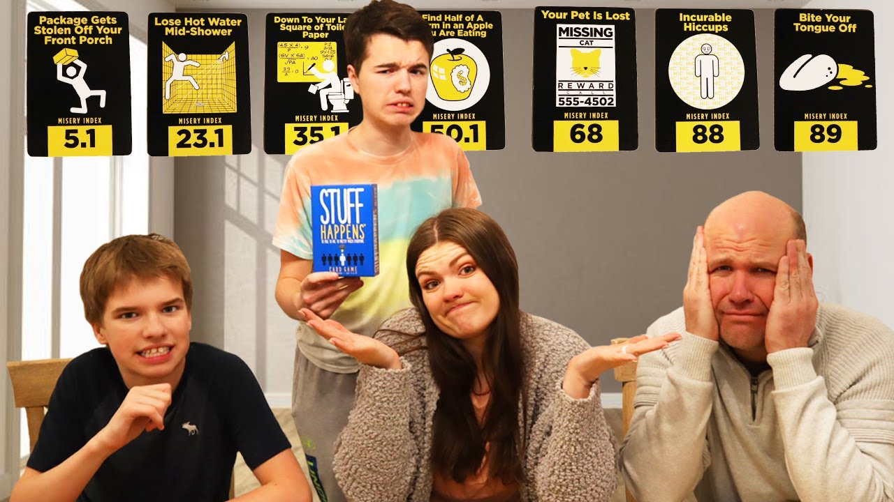 Stuff Happens! Ranking Painful Events! Family Game Night!