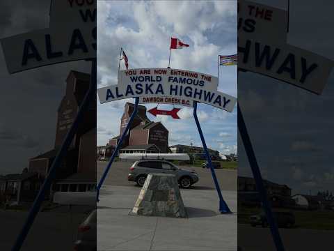 Road tripping to mile 0 of the Alaska highway. #RoadTrip #DailyShorts