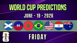 ✅ Football Predictions Today | FRIDAY 19 | WORLD CUP TIPS | Over 2.5 & BTTS