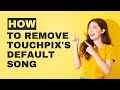 How to remove Touchpix&#39;s default song