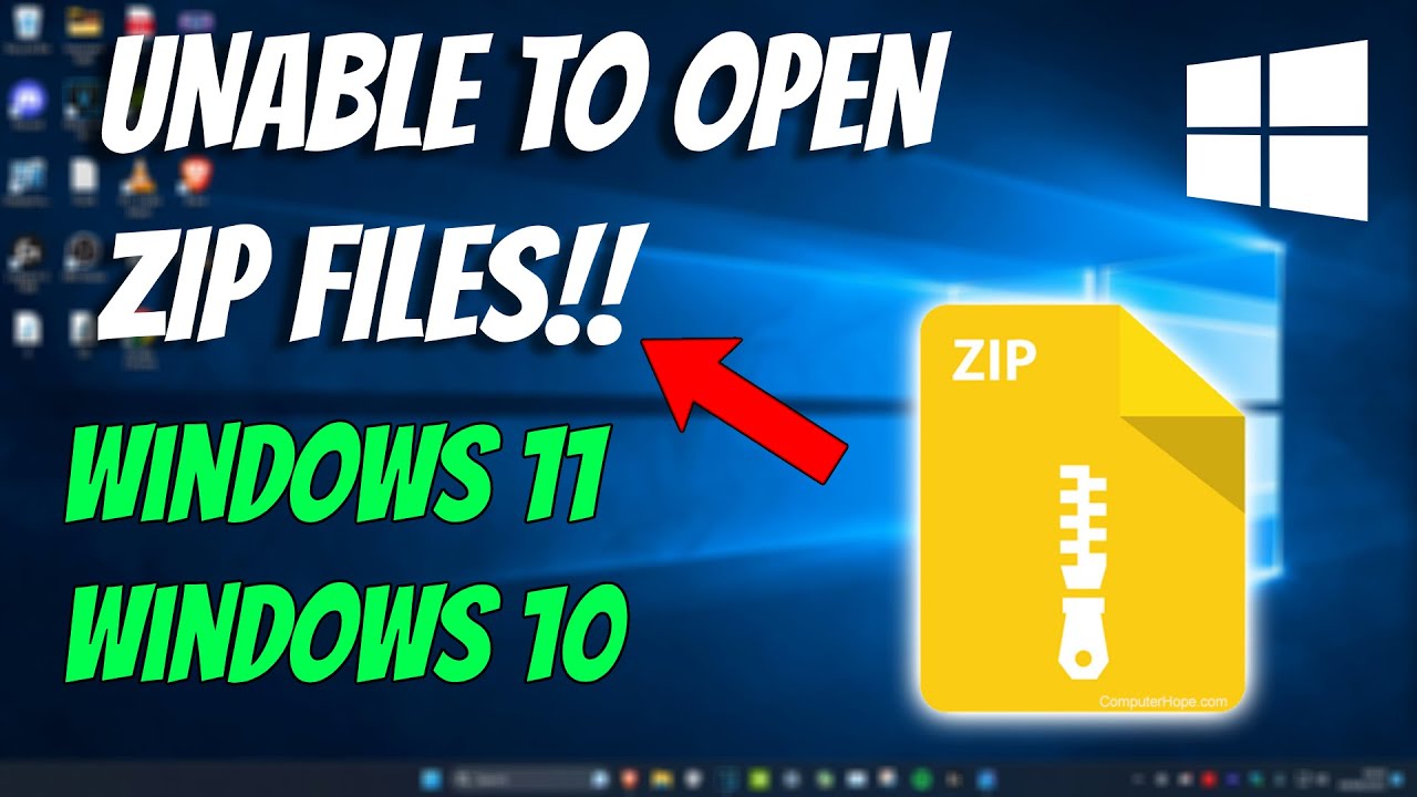 How To Fix Unable To Open Zip Files in Windows - YouTube