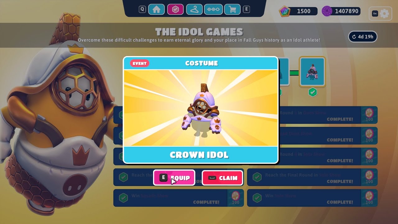 Unlocking "CROWN IDOL"  