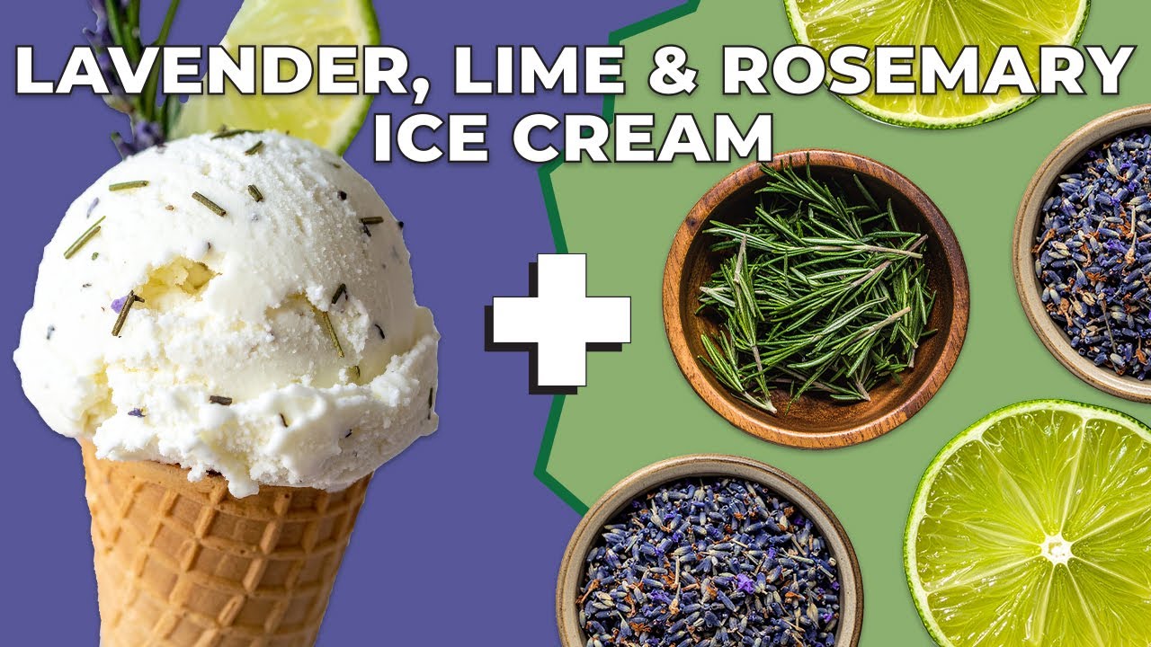 I Mixed LAVENDER, LIME, and ROSEMARY Into Ice Cream!