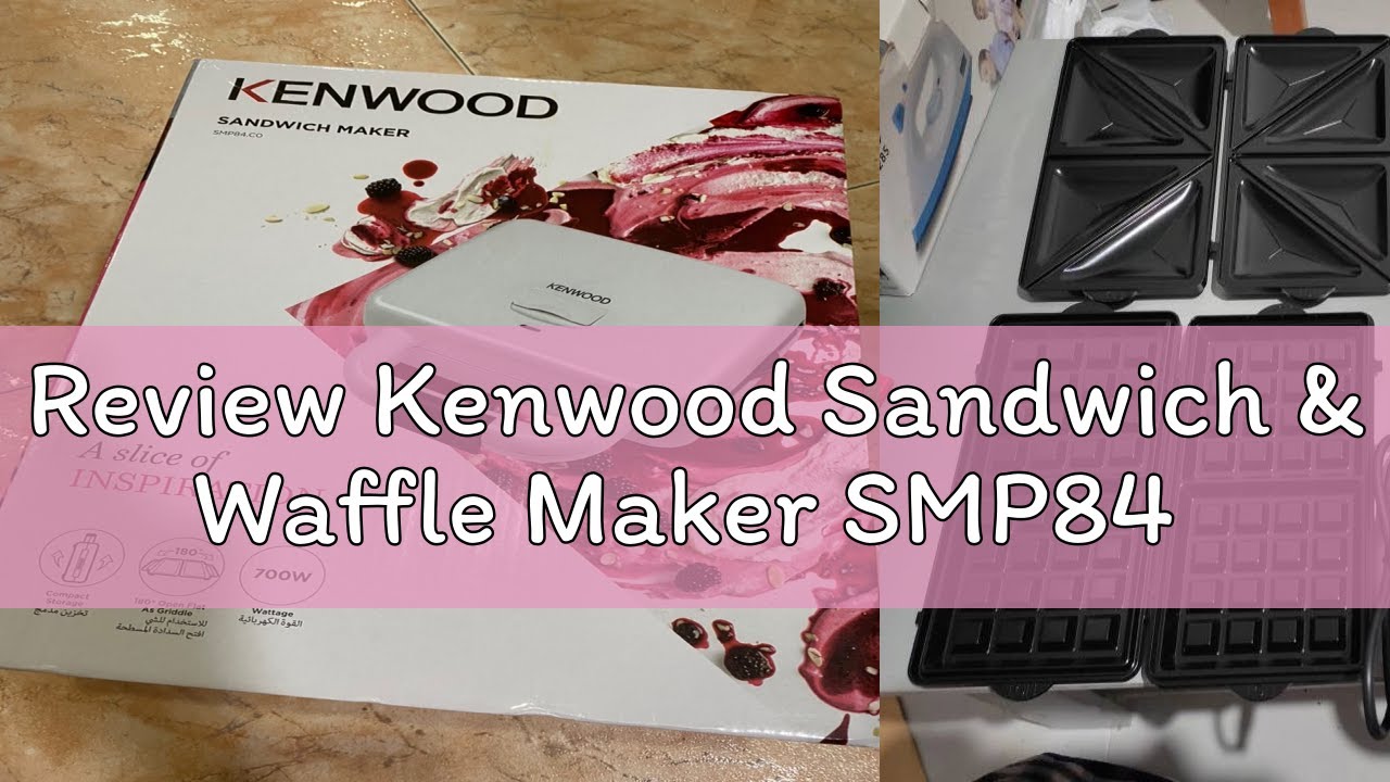 Review Kenwood Sandwich & Waffle Maker SMP84 - YouTube