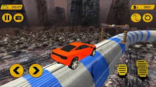 Extreme Ramp Sport Car Stunts Game Impossible GT Stunt Tracks Android Gameplay #2 by GimalJoke screenshot 5
