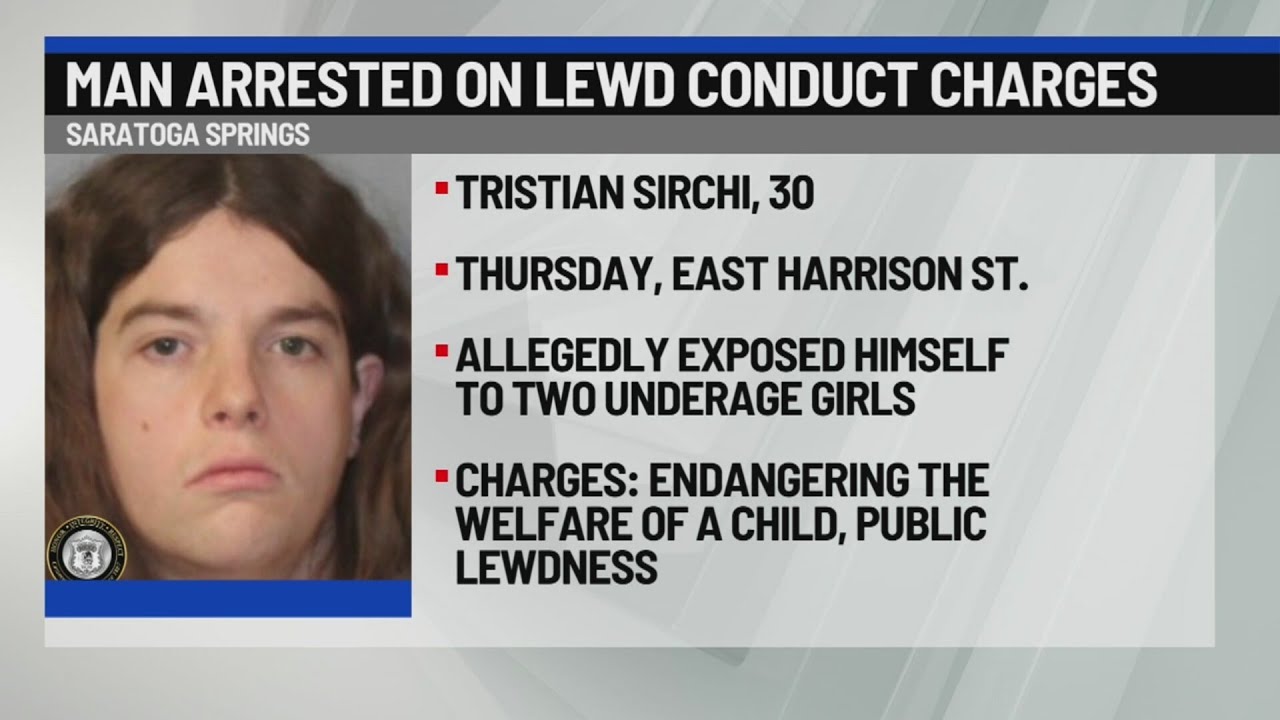 Saratoga Springs man arrested on lewd conduct charges - YouTube