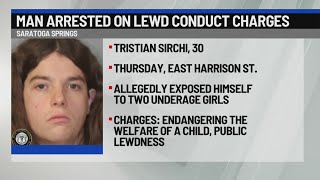 Saratoga Springs man arrested on lewd conduct charges