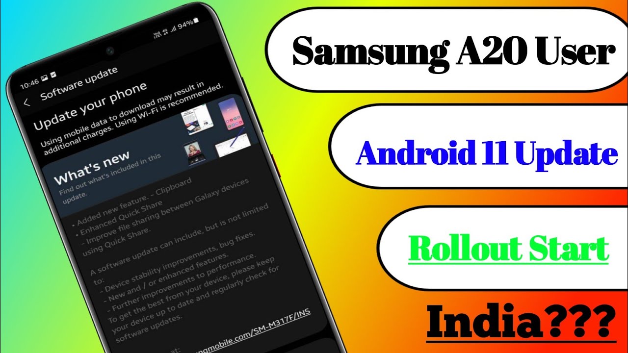 🔥Samsung A20 June 2021 New Update | Samsung A20 Android 11 Update Date |Samsung A20 OneUI 3.1 Update