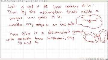 Video_36: Characterisation of trees part 2