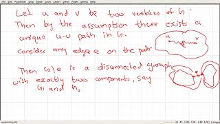 Video_36: Characterisation of trees part 2
