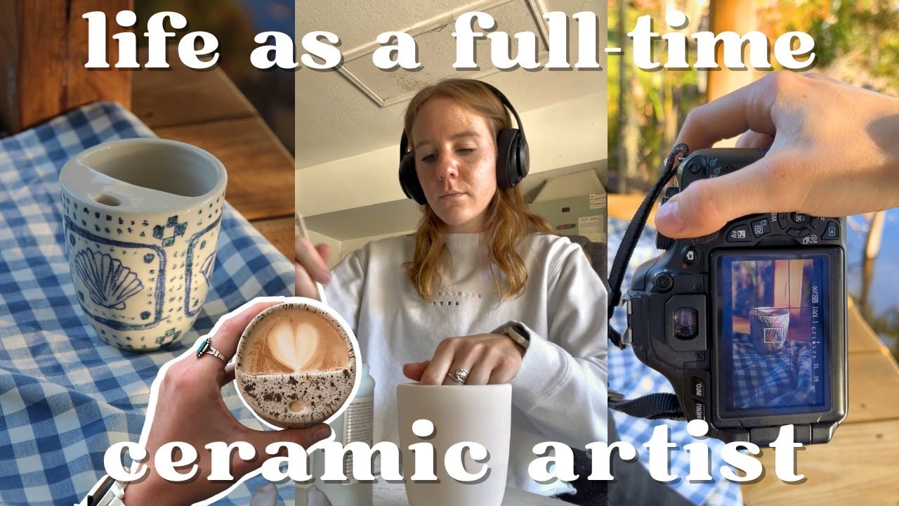 Life as a full-time ceramic artist - Pottery Studio Vlog 🍯