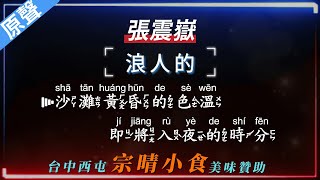 張震嶽 - 浪人的【原聲KTV字幕+繁體Mandarin+拼音Pinyin】    |  #宗晴小食 #西屯美食 #台中美食