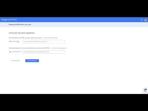 Get reCaptcha v3 Keys