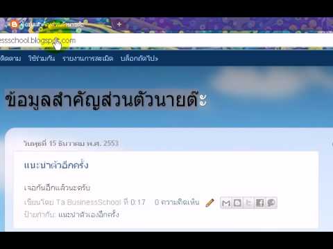 การปรับแต่งบล็อกเกอร์