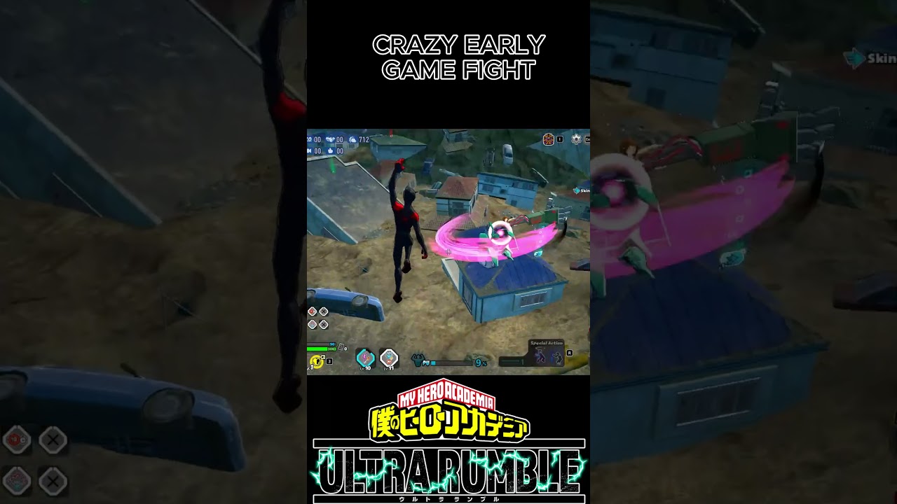 THIS EARLY GAME FIGHT WAS INSANE MY HERO ULTRA RUMBLE