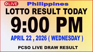 Pcso Lotto Result 9pm Draw April 22, 2026 | Pcso Live