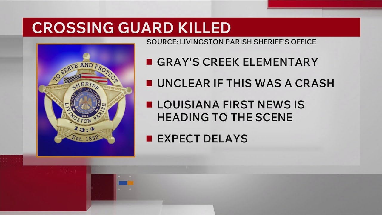 Elementary school crossing guard in Denham Springs dies, sheriff's