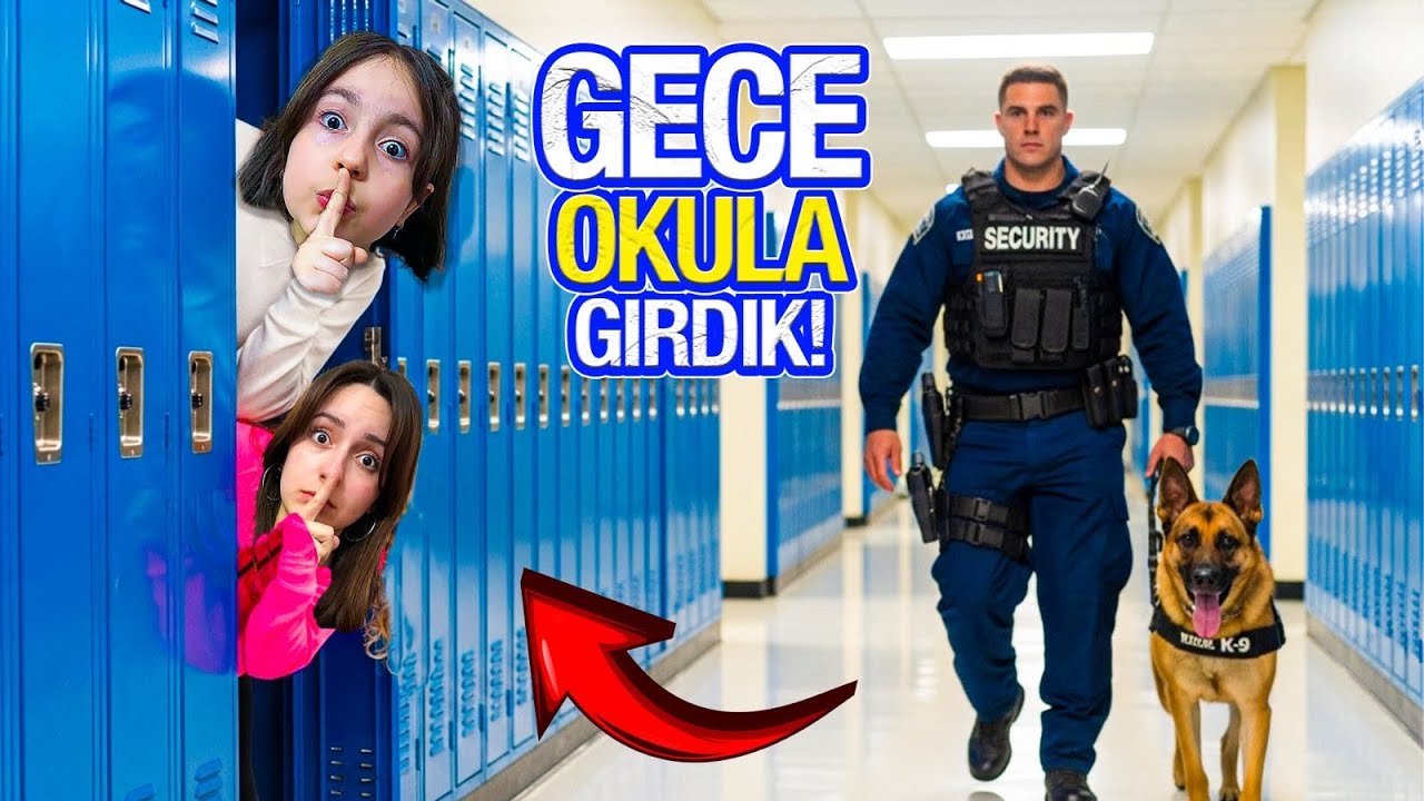 HİRANUR OKULUNDA GİZLİCE KALIYORUZ ?! GÜVENLİK PEŞİMİZDE / ZEYNEP VE HİRANUR