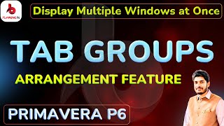 How to Use Tab Groups and Arrangements Feature in Primavera P6 | Open Multiple Windows at Once in P6
