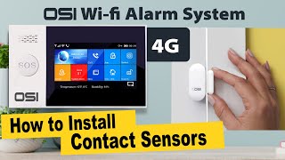 OSI 4G Wi-Fi Alarm System - How to Install Contact Sensors //OSI GO DIRECT