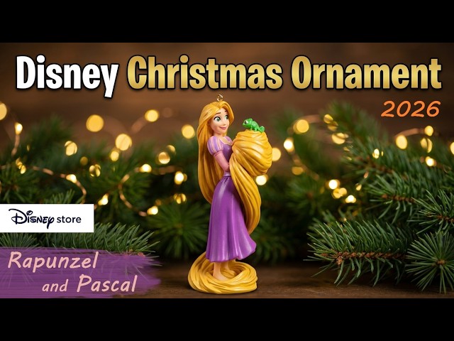 激レア！希少！Disney ディズニー オーナメント 塔の上のラプンツェル ラプンツェル & パスカル クリスマスオーナメント Disney Christmas