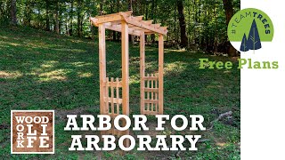 How to Build a Cedar Arbor for Arborary | One Day Build #TeamTrees