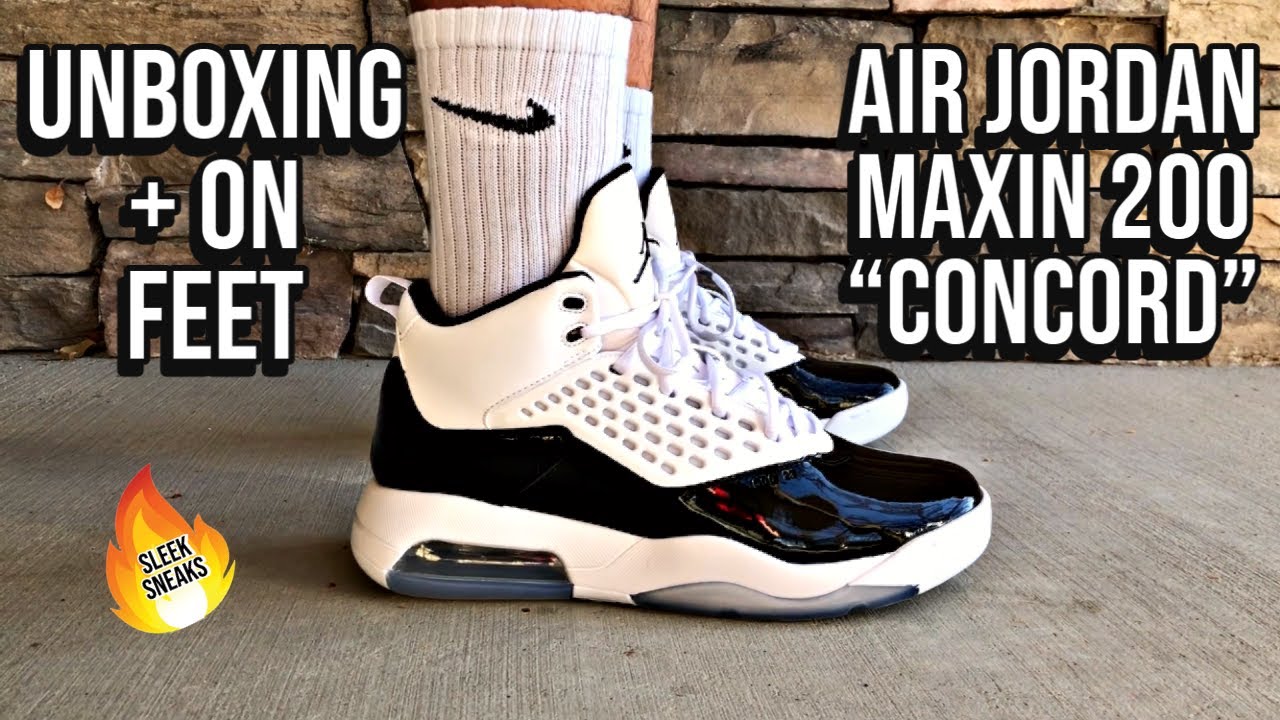 UNBOXING* Jordan Maxin 200 Concord" On Feet! - YouTube