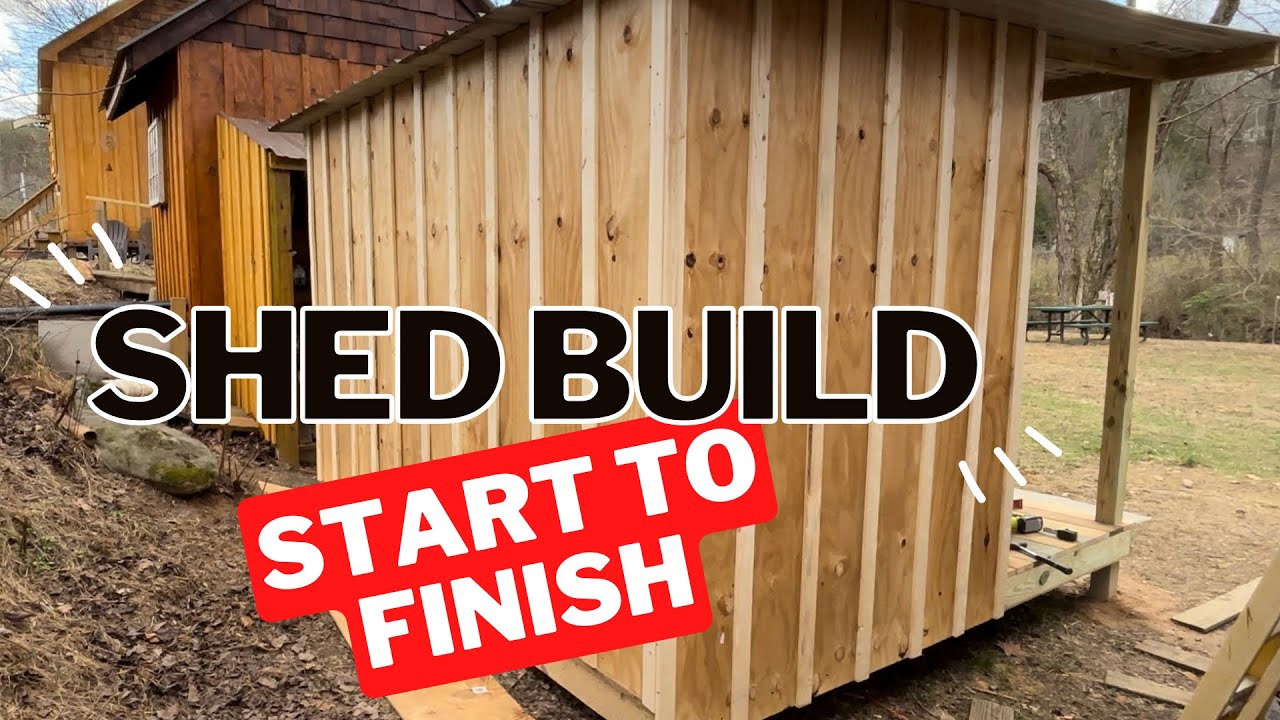 DIY Pole Barn Shed from Start to Finish - YouTube