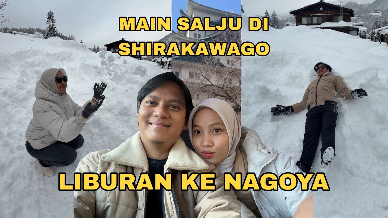 PERTAMA KALI KE JEPANG LANGSUNG MAIN SALJU | MUTER-MUTER SEKITAR NAGOYA