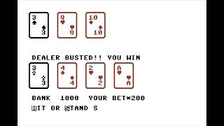 Blackjack 64 by Ed Cotta (1982) (Commodore 64)
Blackjack 64 by Ed Cotta (1982) (Commodore 64) Blackjack 64 by Ed Cotta (1982) (Commodore 64)