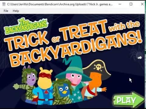 Trick or Treat with the Backyardigans (2009 Flash Game)